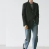 Dreiknopf-Blazer aus Wolle