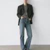 Dreiknopf-Blazer aus Wolle