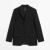 Dreiknopf-Blazer aus Wolle