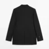 Dreiknopf-Blazer aus Wolle