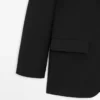 Dreiknopf-Blazer aus Wolle