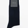 Einfarbige Socken aus Baumwollmischgewebe Einfarbige Socken aus Baumwollmischgewebe