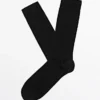 Einfarbige Socken aus Seidenmischgewebe Einfarbige Socken aus Seidenmischgewebe