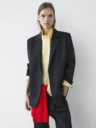 Extrafeiner Zweiknopf-Blazer