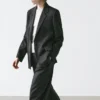 Extrafeiner Zweiknopf-Blazer aus Wolle