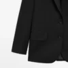 Extrafeiner Zweiknopf-Blazer aus Wolle