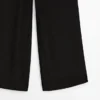 Fließende, kontrastierende Seidenhose Fließende, kontrastierende Seidenhose