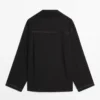 Fließendes Overshirt aus Wollmischung mit Taschendetails