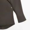 Fließendes Overshirt mit doppelter Knopfleiste