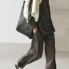 Fließendes Overshirt mit doppelter Knopfleiste