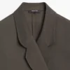 Fließendes Overshirt mit doppelter Knopfleiste