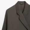 Fließendes Overshirt mit doppelter Knopfleiste
