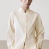 Fließendes Overshirt mit Kragen-Detail
