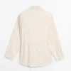 Fließendes Overshirt mit Kragen-Detail