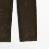 Flock-Jeans mit geradem Bein und niedriger Leibhöhe Flock-Jeans mit geradem Bein und niedriger Leibhöhe