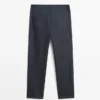 Fünf-Taschen-Hose aus Baumwolle und Leinen Fünf-Taschen-Hose aus Baumwolle und Leinen