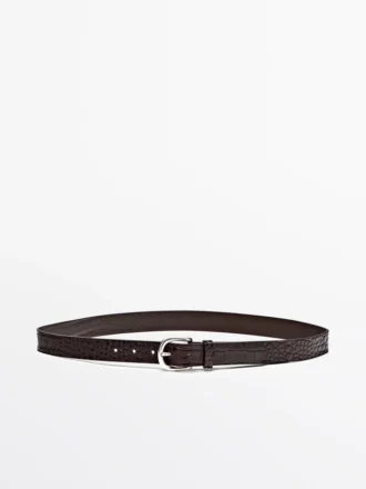Gepolsterter Nappaleder-Gürtel