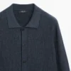 Gerippte Cardigan mit Knöpfen