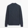 Gerippte Cardigan mit Knöpfen