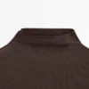 Geripptes Langarm-T-Shirt aus Baumwolle Geripptes Langarm-T-Shirt aus Baumwolle