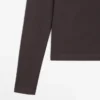 Geripptes Langarm-T-Shirt in Melange Geripptes Langarm-T-Shirt in Melange
