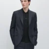 Gestreifter Anzug-Blazer aus Cool Wool Gestreifter Anzug-Blazer aus Cool Wool