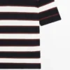 Gestreifter Strick-Poloshirt Gestreifter Strick-Poloshirt