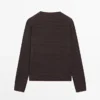 Gestreifter Strickpullover aus Baumwollmischung Gestreifter Strickpullover aus Baumwollmischung