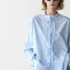 Gestreiftes Hemd aus 100 % Baumwolle