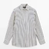 Gestreiftes Hemd aus 100 % Baumwolle