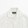 Gestreiftes Hemd aus 100 % Leinen Gestreiftes Hemd aus 100 % Leinen