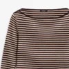 Gestreiftes Langarm-Baumwoll-T-Shirt Gestreiftes Langarm-Baumwoll-T-Shirt