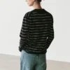 Gestreiftes Poloshirt aus Baumwollstrick Gestreiftes Poloshirt aus Baumwollstrick