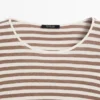 Gestreiftes T-Shirt aus 100 % Baumwolle Gestreiftes T-Shirt aus 100 % Baumwolle