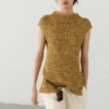 Grob gestricktes Oberteil aus Baumwollmischung Grob gestricktes Oberteil aus Baumwollmischung
