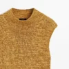 Grob gestricktes Oberteil aus Baumwollmischung Grob gestricktes Oberteil aus Baumwollmischung