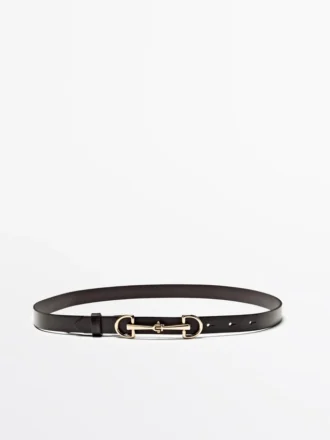 Gürtel aus Nappaleder im Equestrian-Stil