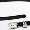 Gürtel aus Nappaleder mit ovaler Schnalle Gürtel aus Nappaleder mit ovaler Schnalle
