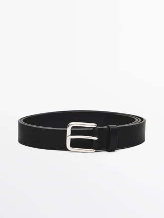 Gürtel aus Nappaleder mit quadratischer Schnalle