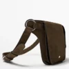 Gürteltasche aus Spaltleder mit zwei Fächern Gürteltasche aus Spaltleder mit zwei Fächern