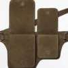 Gürteltasche aus Spaltleder mit zwei Fächern Gürteltasche aus Spaltleder mit zwei Fächern