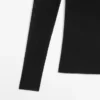 Halbtransparentes Langarm-T-Shirt Halbtransparentes Langarm-T-Shirt