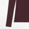 Halbtransparentes T-Shirt aus 100 % Baumwolle mit Kragen