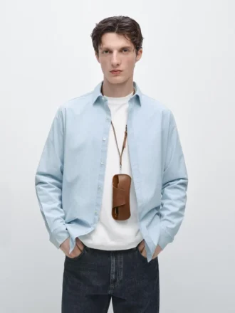 Hemd aus 100 % Baumwoll-Denim