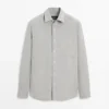 Hemd aus 100 % Leinen mit Taschendetail Hemd aus 100 % Leinen mit Taschendetail