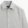 Hemd aus 100 % Leinen mit Taschendetail Hemd aus 100 % Leinen mit Taschendetail