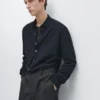 Hemd in Regular Fit aus Melange Hemd in Regular Fit aus Melange