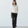 Hose aus 100 % Leinen im Kick-Flare-Schnitt Hose aus 100 % Leinen im Kick-Flare-Schnitt