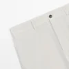 Hose aus Baumwolle und Leinen mit konischer Passform Hose aus Baumwolle und Leinen mit konischer Passform