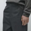 Hose aus strukturierter Cool-Wool Hose aus strukturierter Cool-Wool